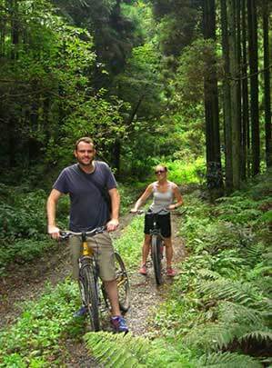 Eco Tours Japan cycling and mountain bike rural tours in Kofu Yamanashi Japan