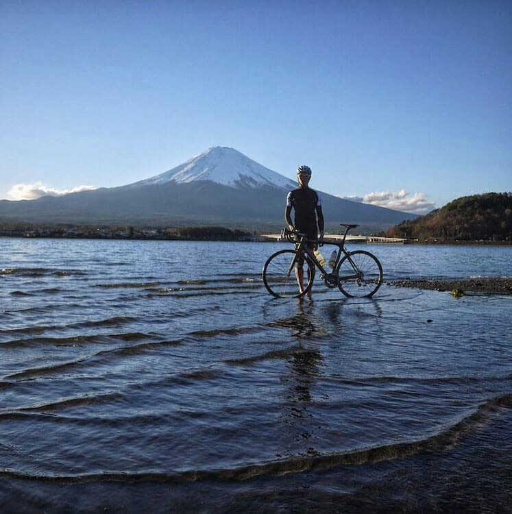 Eco Tours Japan Cycling and MTB tours in Yamanashi Japan and Mt Fuji 5 lakes world heritage area.